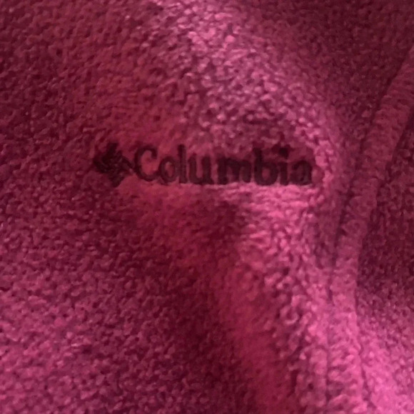 Columbia  Vest Full Zip Polyester Zip Pockets EUC Women's Size M Berry - Picture 4 of 6